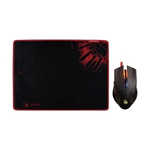 A4TECH Q5081S Neon X Glide Q50 Gaming Mouse & S81 Mouse Pad
