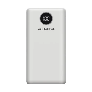 ADATA P20000QCD White Power Bank (20000mAh) #AP20000QCD-DGT-CWH