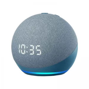 Amazon Echo Dot 4th Gen Smart Speaker with CLOCK & Alexa (Twilight Blue)