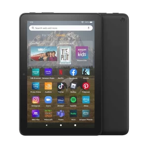Amazon Kindle Fire HD 8 (12th Gen) 2GB RAM, 32GB Storage, 8 Inch HD Display Black Tablet with Alexa (No Warranty)