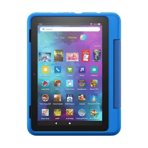 Amazon Kindle Fire HD 8 Kids Pro 10th Gen Quad Core 8 Inch HD Display 2GB RAM 32GB Black Tablet (Body Black, Case Blue)