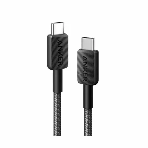 Anker 322 USB Type-C Male to Male, 0.9 Meter, Black Braided Charging & Data Cable #A81F5H11