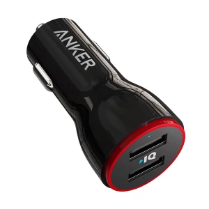 Anker PowerDrive 2 24W Dual USB Black Car Charger #A2310H11