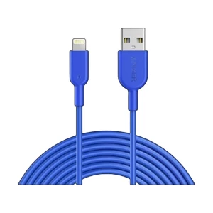 Anker Powerline II USB Male to Lightning Male, 0.9 Meter, Blue Charging & Data Cable #A8432H32