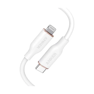 Anker PowerLine III Flow USB Type-C Male to Lightning Male, 0.9 Meter, White Charging & Data Cable #A8662H21