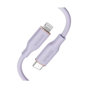 Anker PowerLine III Flow USB Type-C Male to Lightning Male, 0.9 Meter, Violet Charging & Data Cable #A86626V1