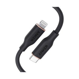 Anker PowerLine III Flow USB Type-C Male to Lightning Male, 0.9 Meter, Black Charging & Data Cable #A8662H11