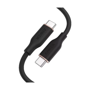 Anker PowerLine III Flow USB Type-C Male to Male, 0.9 Meter, Black Charging & Data Cable #A8552H11