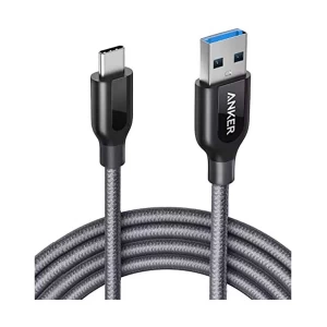 Anker PowerLine+ USB Male to USB Type-C Male, 1.8 Meter, Gray Charging & Data Cable #A8169HA1