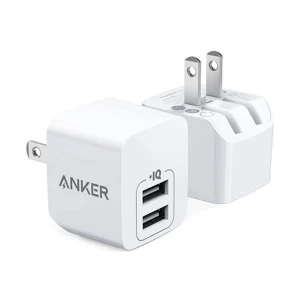 Anker PowerPort Mini 12W Dual USB White Charger / Charging Adapter #A2620J21