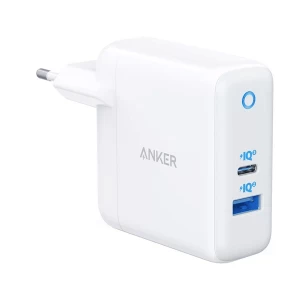 Anker PowerPort PD+ 2 35W USB & USB-C White Charger / Charging Adapter #A2636G21