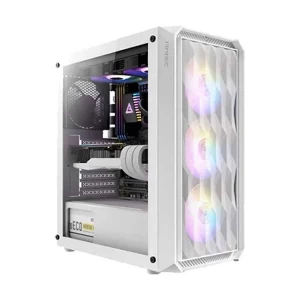 Antec NX292 RGB Mid Tower E-ATX White Gaming Desktop Casing