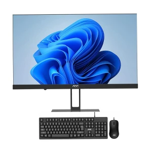AOC AIO Noble A33 Intel Celeron N5095 8GB RAM 256GB SSD 23.8 Inch FHD Display Black All in One PC