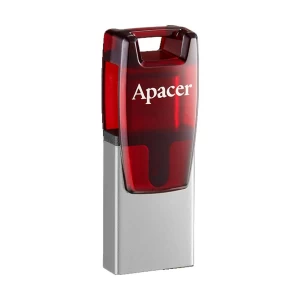 Apacer AH180 16GB USB 3.2 USB Type-C OTG Red RP Pen Drive#AP16GAH180R-1