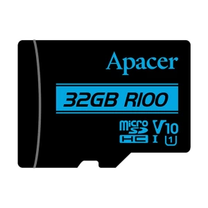Apacer R100 MicroSDHC UHS-1 U1 V10 32GB with Adapter # AP32GMCSH10U6-R