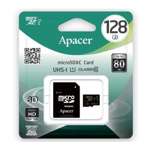 Apacer MicroSDXC UHS-1 128GB Class10 W/ADAPTER