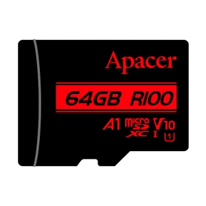 Apacer R100 MicroSDHC/SDXC UHS-I U1 V10 64GB Class10 Memory Card without Adapter #AP64GMCSX10UB-RA