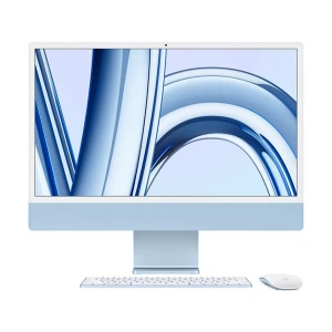 Apple iMac (Late 2023) Apple M3 24GB RAM, 512GB SSD 24 Inch 4.5K Retina Display Blue All in One PC (Magic Keyboard with Touch ID, Magic Mouse) #Z19K0001U/ 4 Port