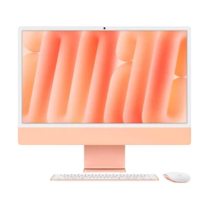 Apple iMac (Late 2024) Apple M4 Chip 16GB RAM, 256GB SSD24 Inch 4.5K Retina Display, Orange All in One PC (Magic Keyboard with Touch ID, Magic Mouse) #MWV83xx/A