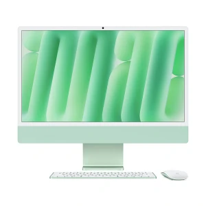 Apple iMac (Late 2024) Apple M4 Chip 24 Inch 4.5K Retina Display Green All in One PC (Magic Keyboard, Magic Mouse) #MWUY3xx/A