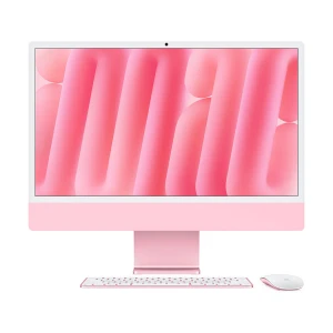 Apple iMac (Late 2024) Apple M4 Chip 24 Inch 4.5K Retina Display Pink All in One PC (Magic Keyboard, Magic Mouse) #MWV43xx/A