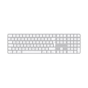 Apple Magic Keyboard With Touch ID and Numeric Keypad for Mac Models with Apple Silicon-German (White Keys) #MK2C3xx/A