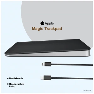 Apple Magic Trackpad Black (Multi-Touch Bluetooth Rechargeable Battery) #MMMP3ZA/A / MMMP3AM/A