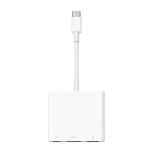 Apple Type-C Male to HDMI, USB & Type-C Female White Converter #MJ1K2AM/A, MUF82AM/A, MJ1K2ZM/A