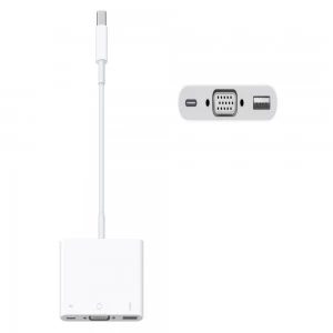 Apple Type-C Male to VGA, USB & Type-C Female Multiport Converter #MJ1L2xx/A