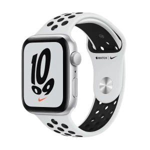Apple Watch Nike SE 32GB Silver Aluminum Case with Silver/Black Nike Sport Band #MKQ73xx/A