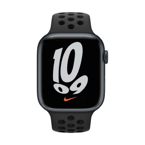 Apple Watch Nike Series 7 45mm Midnight Aluminum Case with Anthracite/Black Nike Sport Band Smart Watch #MKJL3xx/A