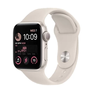 Apple Watch SE 40mm (GPS) Starlight Aluminum Case with Starlight Sport Band #MNT33LL/A