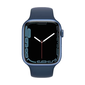 Apple Watch Series 7 45mm (GPS) Blue Aluminum Case with Abyss Blue Sport Band #MKN83LL/A