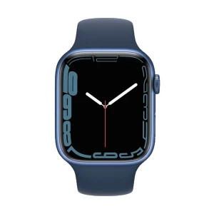 Apple Watch Series 7 45mm (GPS) Blue Aluminum Case with Abyss Blue Sport Band #MKN83xx/A
