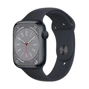 Apple Watch Series 8 45mm (GPS) Midnight Aluminum Case with Midnight Sport Medium Large Band #MNUL3LL/A