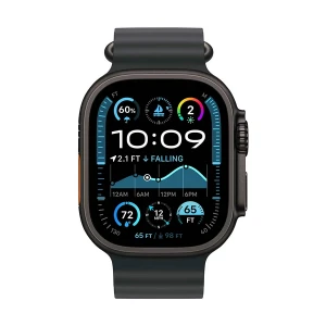 Apple Watch Ultra 2 49mm (GPS+Cellular) Black Titanium Case with Black Ocean Band #MX4P3xx/A