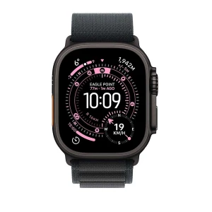 Apple Watch Ultra 3 49mm (GPS+Cellular) Black Titanium Case with Black Alpine Loop Large Band #MF0X4xx/A