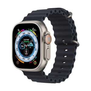 Apple Watch Ultra 49mm GPS Cellular Titanium Case with Midnight Ocean Band #MQET3LL/A