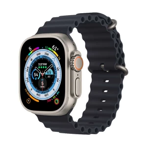Apple Watch Ultra 49mm GPS Cellular Titanium Case with Midnight Ocean Band #MQET3xx/A