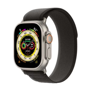 Apple Watch Ultra 49mm (GPS+Cellular) Titanium Case with Black/Grey Trail Band