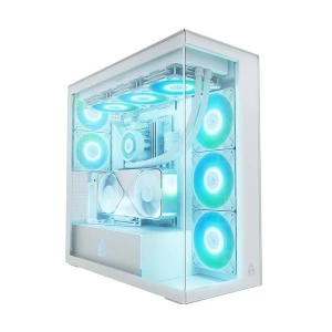 Arctic Xtender VG Mid Tower White E-ATX Gaming Desktop Case