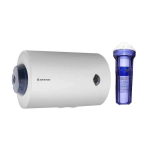 Ariston Pro-1R-100H 100 Liter 1500W White Horizontal Geyser with Safety Filter