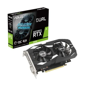 ASUS Dual GeForce RTX 3050 OC Edition 6GB GDDR6 Graphics Card #DUAL-RTX3050-O6G