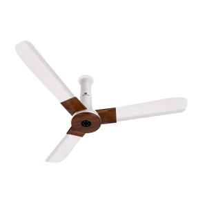 Atomberg Studio+ White Teakwood 48 Inch Ceiling Fan (BLDC Motor, Remote Control)