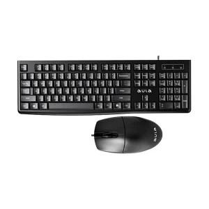 Aula AC105 Black Wired Keyboard & Mouse Combo