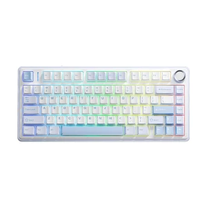 AULA F75 Tri Mode ARGB Hot Swap (Leobog Switch) White Mechanical Gaming Keyboard