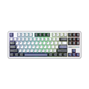 Aula F87 Gasket Tri Mode RGB Hot Swap (Leobog Switch) Ice Blue Mechanical Gaming Keyboard