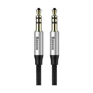 Baseus CAM30-CS1 3.5mm Male to Male, 1.5 Meter, Silver-Black Audio Cable # CAM30-CS1