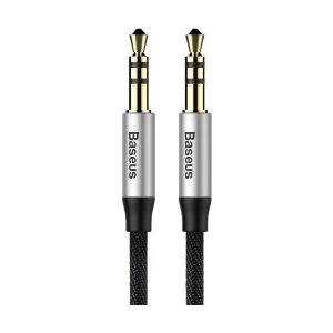 Baseus CAM30-BS1 3.5mm Male to Male, 1 Meter, Silver & Black Audio Cable # CAM30-BS1