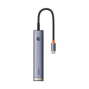 Baseus AIR UltraJoy Series B00052802811-02 Type-C Male to HDMI, Dual USB 3.0, USB 2.0 & Dual Type-C Female Grey Converter #B00052802811-02
